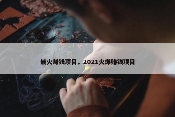 最火赚钱项目，2021火爆赚钱项目